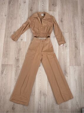 Vintage 1960’s-1970’s Joshua Tree Cropped Zip Jacket & Wide-Leg Pants Set